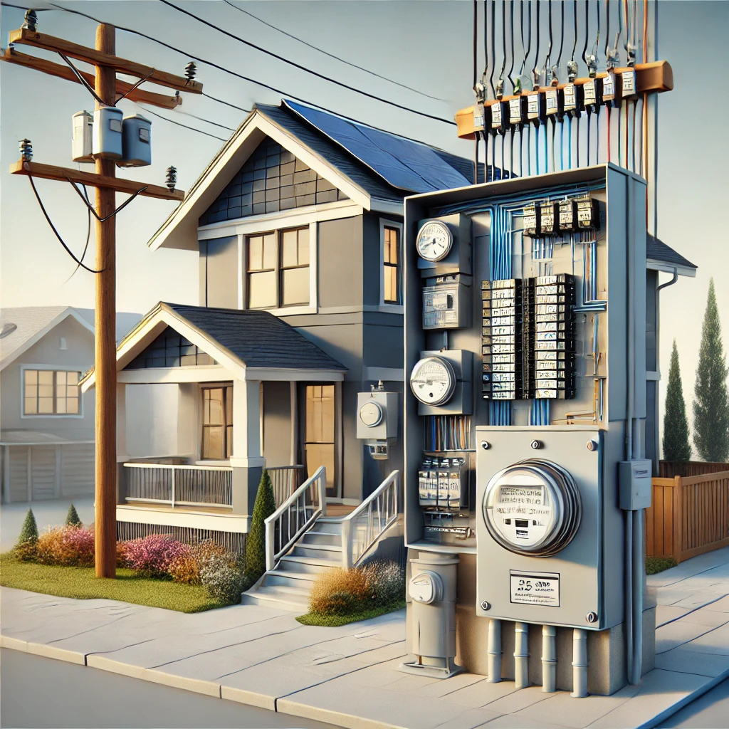 What is the Standard Electrical Service for Residential?